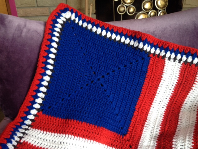 Solid Crochet Granny Square