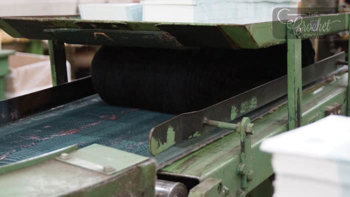 Yarn is Rolled to Form Shape