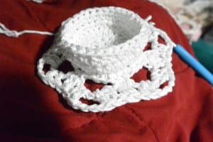Round 9 Crochet Snowflake Centerpiece Pattern