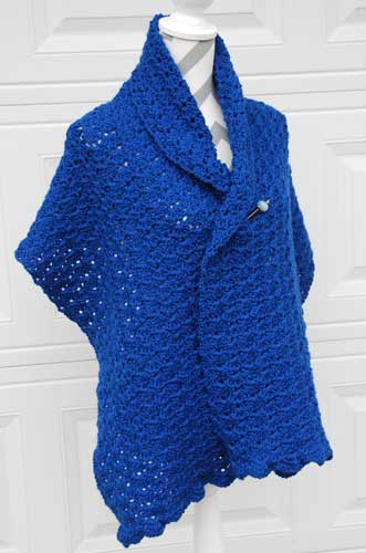 Linked Shell Shawl crocheted by Jeanne Steinhilber