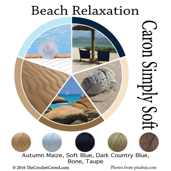 Caron Simply Soft Beach Relaxation Color Combinations