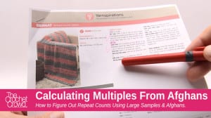Calculating Multiples for Repeat Stitch Pattern for Crochet