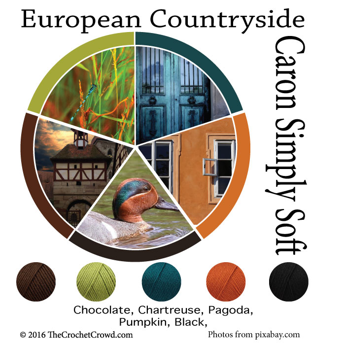 Caron Simply Soft European Countryside Color Combinations