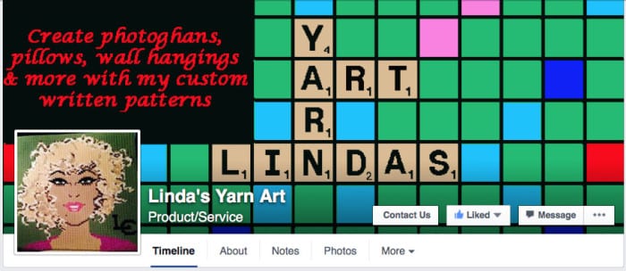 Linda's Yarn Art Facebook Page