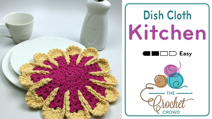 Crochet Chrysanthemum Dishcloth Pattern