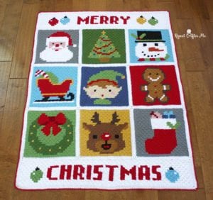 Christmas Character Afghan by Repeat Crafter Me