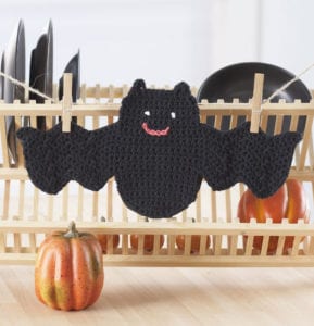 Crochet Bat Dishcloth