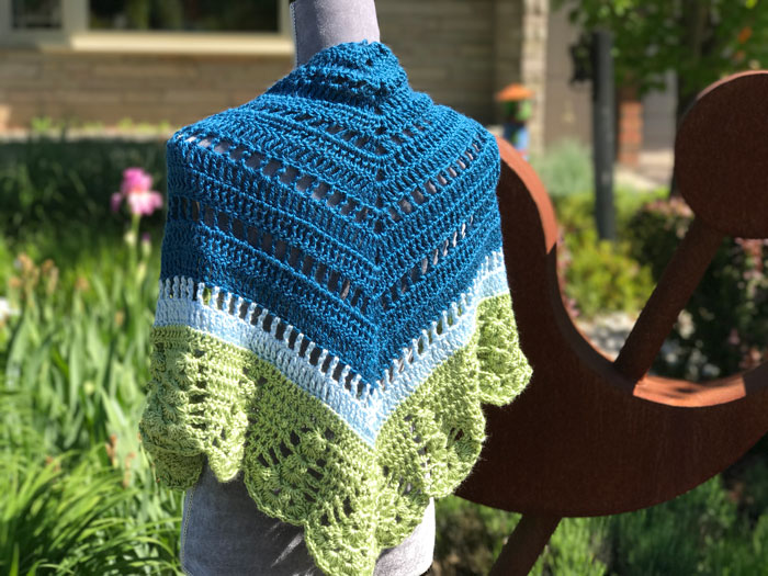 Crochet Comfort Shawl, Crocheted by Mikey
