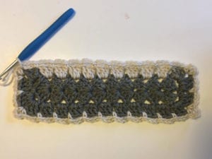 Crochet Modern Granny Winter Scarf by Jeanne Steinhilber