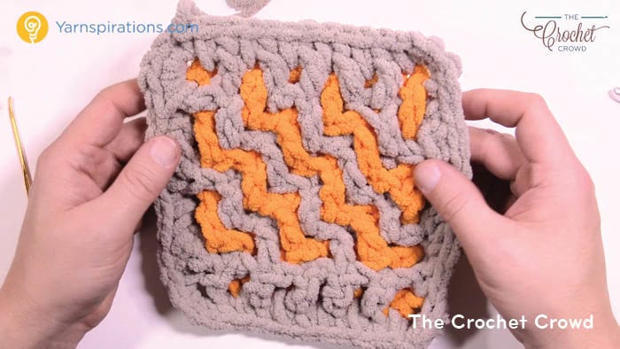 Mosaic Crochet Finished Zig Zag Sample