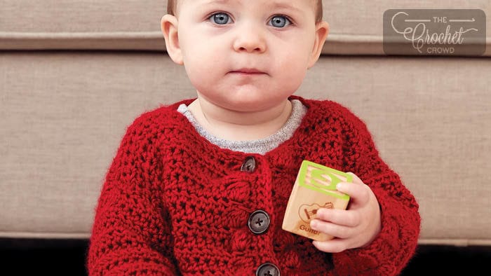 Crochet Bobble Baby Sweater