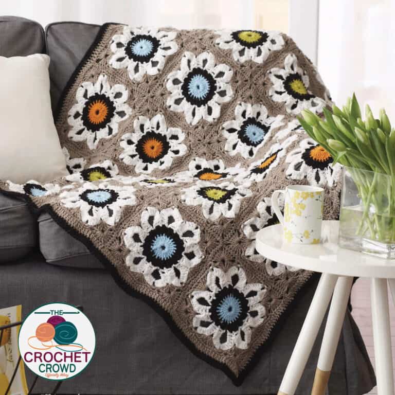 Free Bernat Crochet City Solarium Throw Pattern Tutorial The