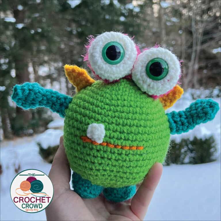 Red Heart Free Crochet Mini Monster Pattern Tutorial The Crochet Crowd