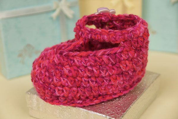 Crochet Ruby Slipper Booties Pattern