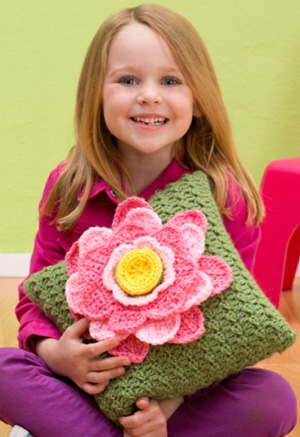 Crochet Spring Fling Pillow