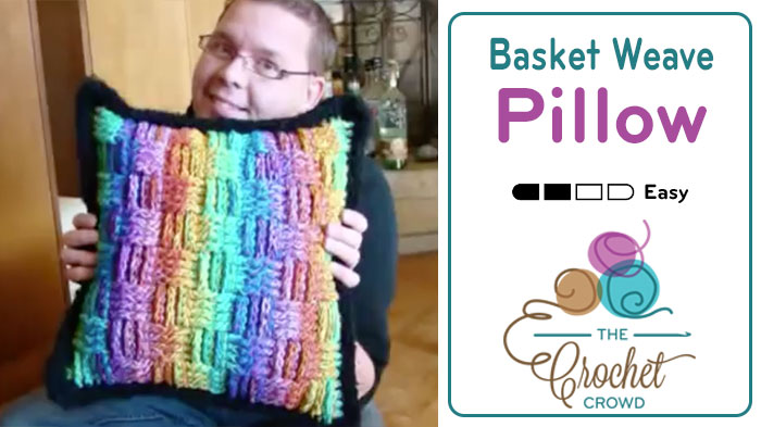 Basket Weave Crochet Pillow Pattern