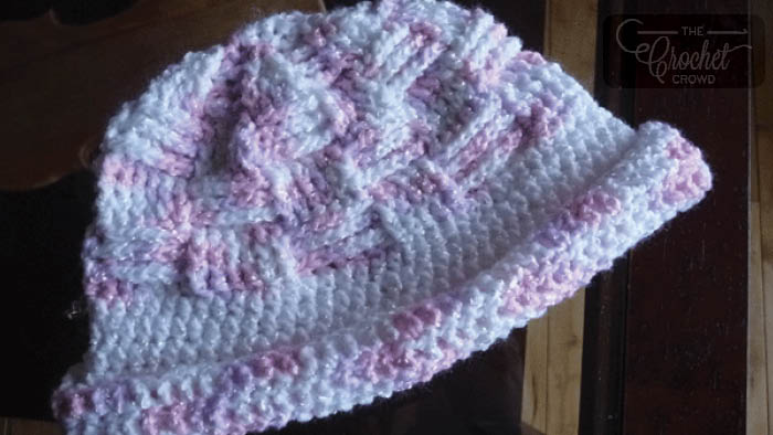 Crochet Basket Weave Baby Hat