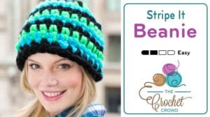 Crochet Stripe it Beanie