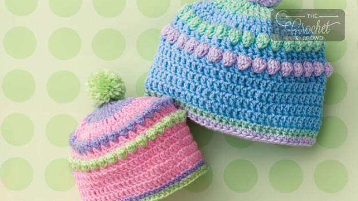 Crochet Baby Bobble Hat Pattern