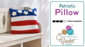 Crochet Patriotic Pillow