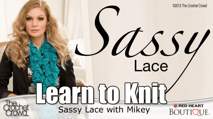 Knit Sassy Lace Scarf Pattern