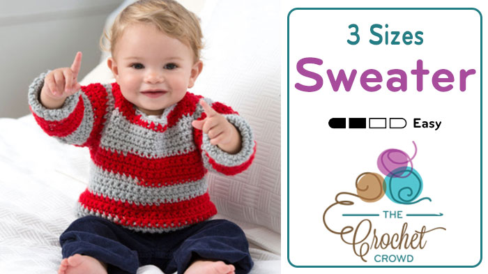 Easy Sweater Pattern Video Tutorial The Crochet Crowd