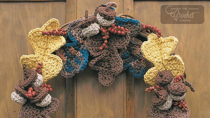 Crochet Autumn Harvest Wreath