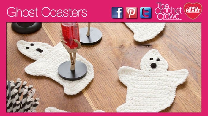 Learn to Crochet Ghost Coasters