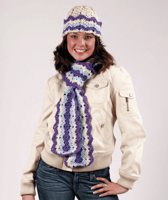 Crochet Ripple Hat Pattern | The Crochet Crowd