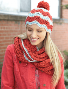 crochet chevron hat pattern