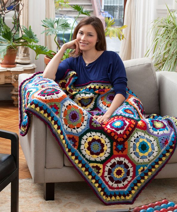 In Love with Color Crochet Afghan