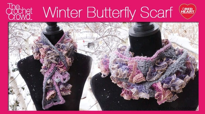 Winter Butterfly Scarf