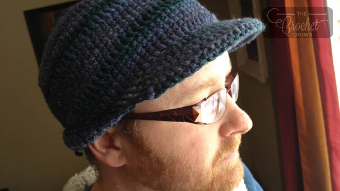 Crochet Men's Brimmed Hat