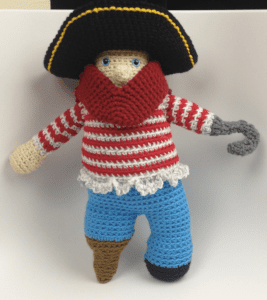 Crochet Peg Leg Pete Pirate Amigurumi Doll Pattern | The Crochet Crowd