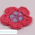 Crochet Button Flower Pattern