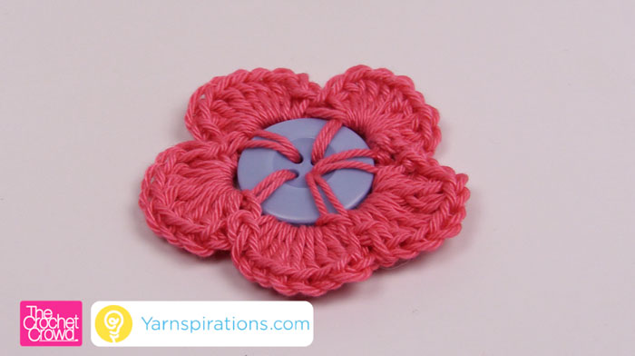 Crochet Button Flower