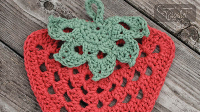 Crochet Strawberry Dishcloth