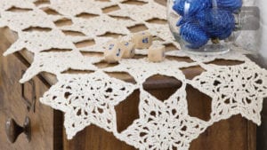 Crochet Star Table Runner