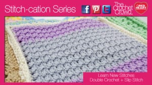 Crochet Fish Scales Texture Square | The Crochet Crowd