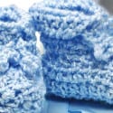 Crochet Baby Shower Booties Pattern