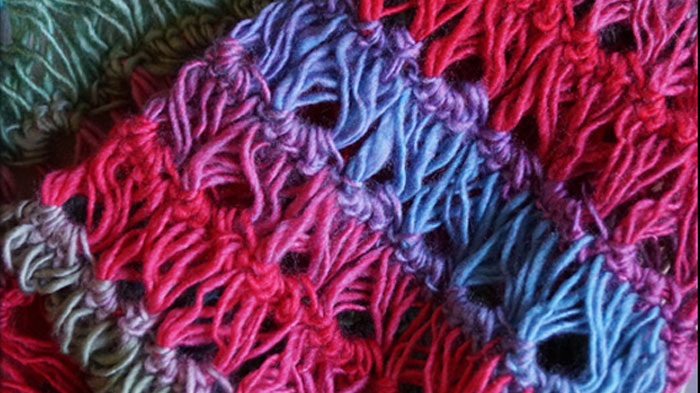 Broomstick best sale crochet blanket