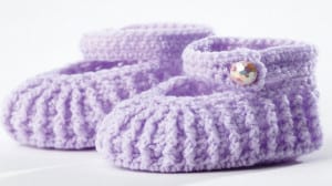 Mary Jane Crochet Baby Booties