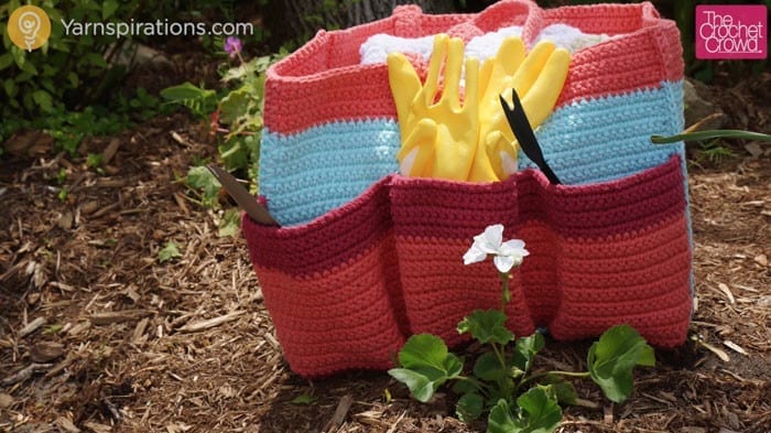 Crochet Garden Tote Bag