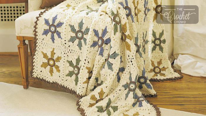 Crochet Elegant Floral Afghan