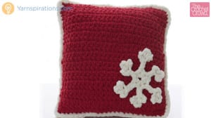 Bernat Blanket Crochet Snowflake Pillows
