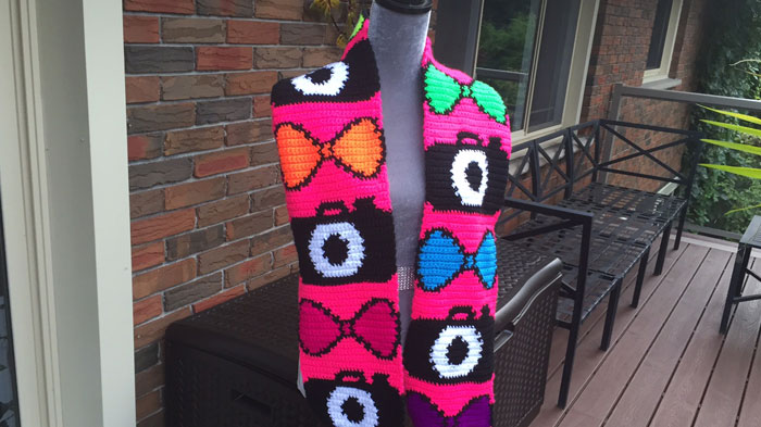 Crochet Bow Tie Scarf Pattern