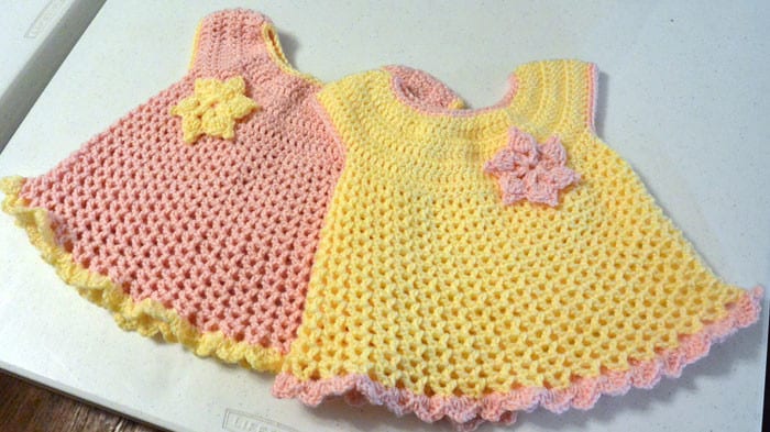 Little Sweetie Dresses, Crocheted by Jeanne