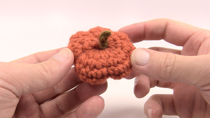 Crochet Large Miniature Pumpkin