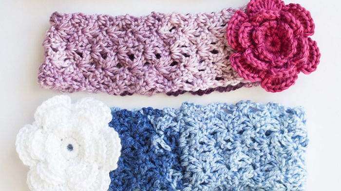 Cozy Posy Crochet Headband