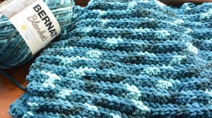 Half double discount crochet bernat blanket